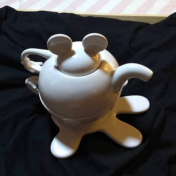 Disney Other - Disney Thailand Mickey mouse cup teapot and saucer